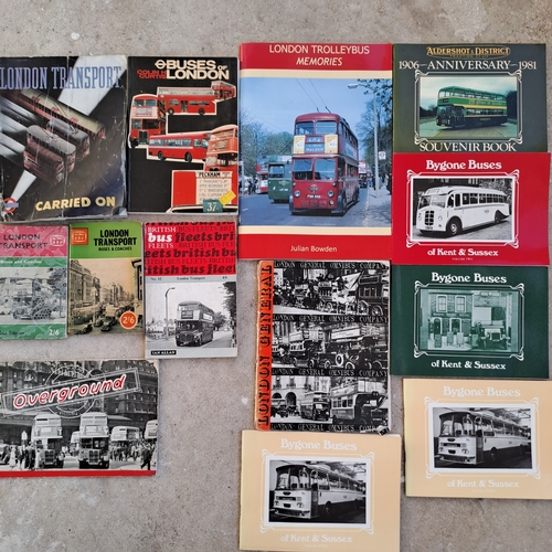SELECTION OF VINTAGE AND MODERN LONDON BUS BOOKS