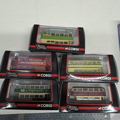 34 - 5 CORGI OOC ORIGINAL OMNIBUS BUS MODELS