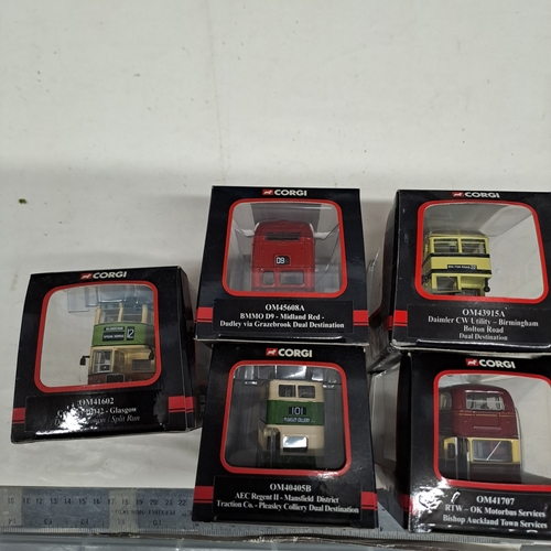 34 - 5 CORGI OOC ORIGINAL OMNIBUS BUS MODELS