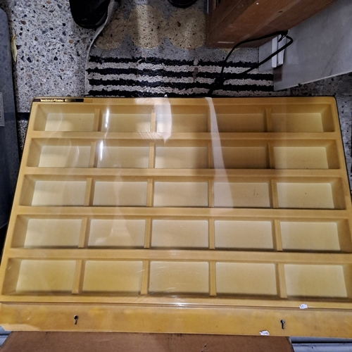 MATCHBOX MODELS OF YESTERYEAR DISPLAY CABINET - DISCOLOURED AND CORNER DAMAGED