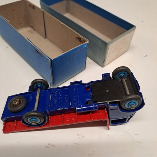 128 - DINKY TOYS BOXED ORIGINAL ENGLAND GUY FLAT TRUCK