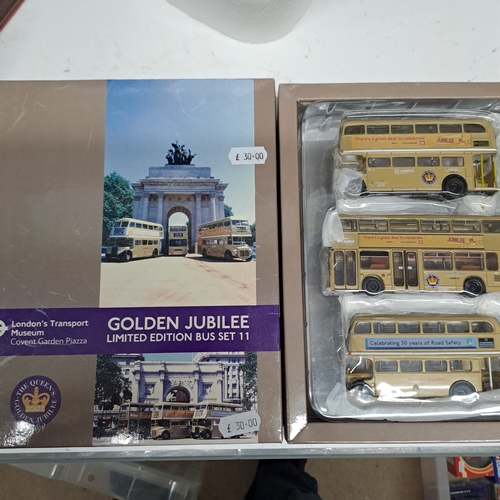 140 - EFE GOLDEN JUBILEE BUS SET LONDON TRANSPORT MUSEUM