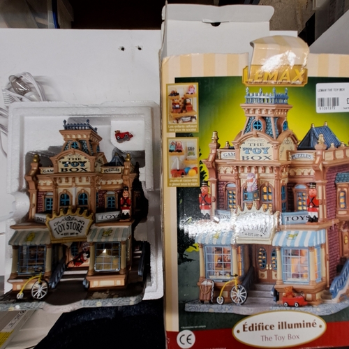 158 - LEMAX EDIFICE ILLUMINE THE TOY BOX UNTESTED