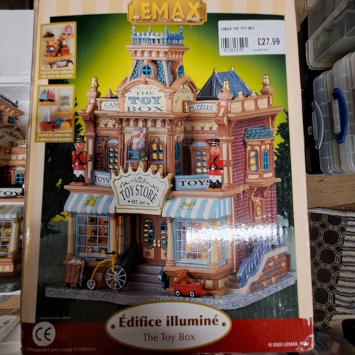 158 - LEMAX EDIFICE ILLUMINE THE TOY BOX UNTESTED