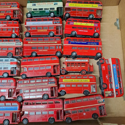 QTY OF UNBOXED LONDON BUS MODELS