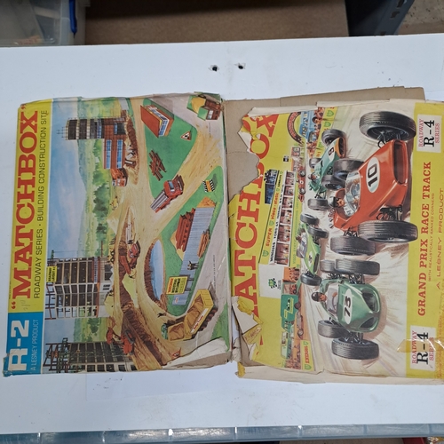 160 - 2 MATCHBOX CARDBOARD ROAD LAYOUTS