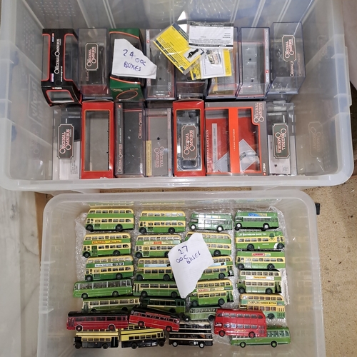 63 - COLLECTION OF 27 OOC BUSES TOGETHER WITH 24 ASSOCIATED BOXES