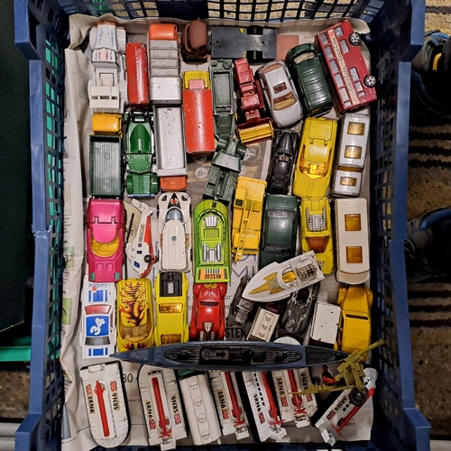 188 - TRAY OF VINTAGE PLAYWORN DIECASTS MATCHBOX