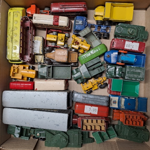 202 - TRAY OF VINTAGE PLAYWORN DIECASTS MATCHBOX