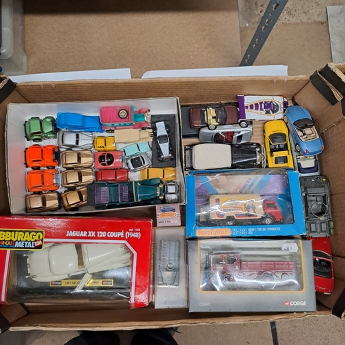 229 - TRAY OF VINTAGE DIECAST BURAGO CORGI MATCHBOX ROLLS ROYCE COLLECTION - INTERESTING LOT