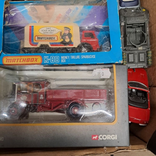 229 - TRAY OF VINTAGE DIECAST BURAGO CORGI MATCHBOX ROLLS ROYCE COLLECTION - INTERESTING LOT