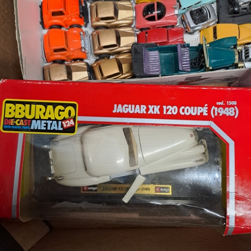 229 - TRAY OF VINTAGE DIECAST BURAGO CORGI MATCHBOX ROLLS ROYCE COLLECTION - INTERESTING LOT