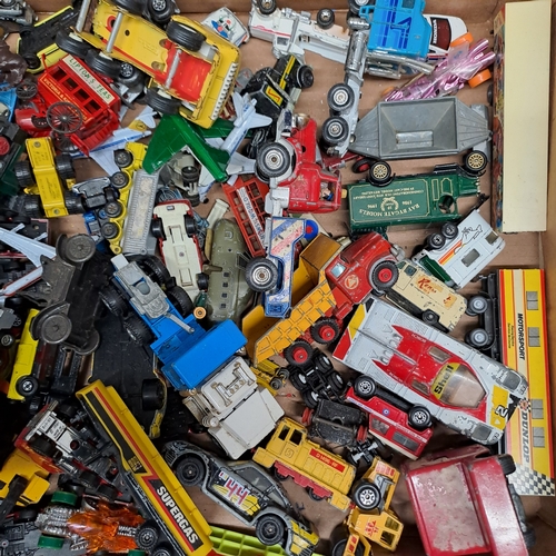 31 - LARGE TRAY OF PLAYWORN DINKY CORGI AND MATCHBOX