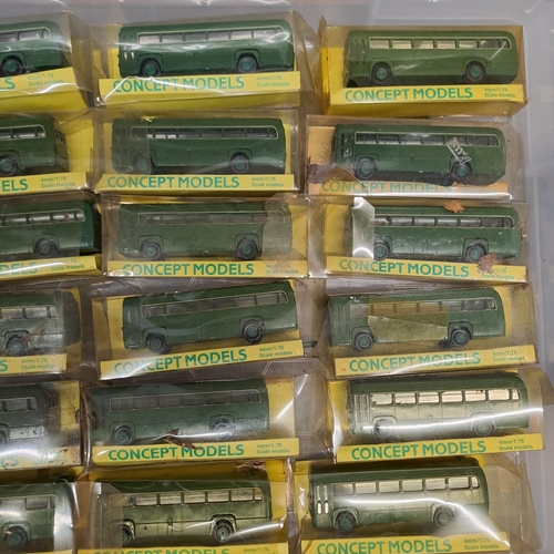 33 - 24 CONCEPT PLASTIC BUS MODELS BOXES DIRTY / DAMAGED
