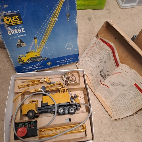 41 - VICTORY INDUSTRIES GUILDFORD VERY RARE COLES RANGER TRACK MOUNTED MOBILE CRANE - COMES WITH INSTRUCT... 