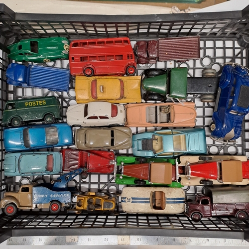 NICE TRAY OF QUALITY VINTAGE DIECAST MODELS INCLUDING TEKNO SAAB LONE STAR CHEVROLET CORGI IMPALA DINKY MORRIS OXFORD AND MANY MORE