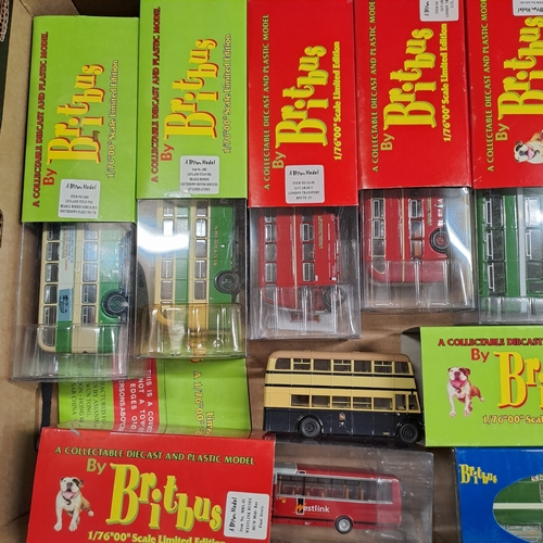 TRAY OF BRITBUS MODELS