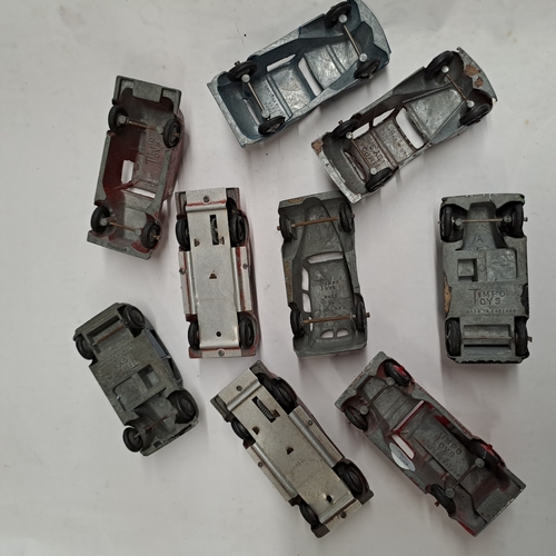 VARIOUS MODELS BY TIMPO TOYS FIRE ENGINE TAXI ETC