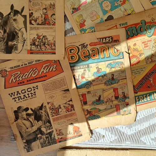 35 - VINTAGE COMICS SOME GOING BACK TO 1960 BUSTER RADIO FUN DANDY DISNEY MIRROR ETC