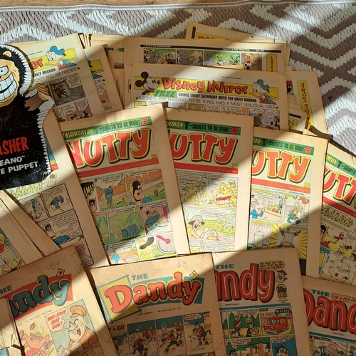 35 - VINTAGE COMICS SOME GOING BACK TO 1960 BUSTER RADIO FUN DANDY DISNEY MIRROR ETC