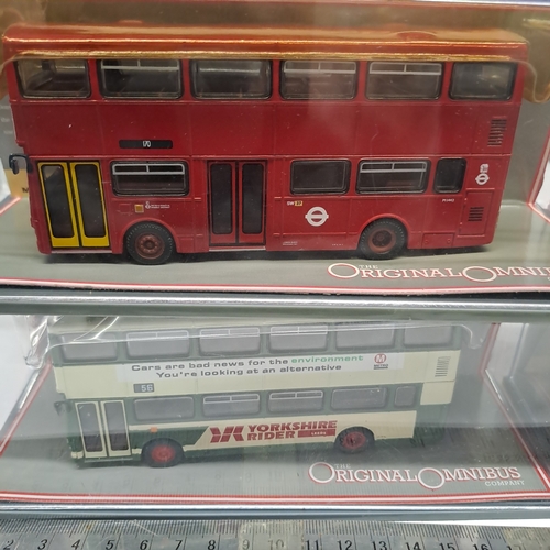 53 - 4 x CORGI OOC THE ORIGINAL OMNIBUS BUS MODELS