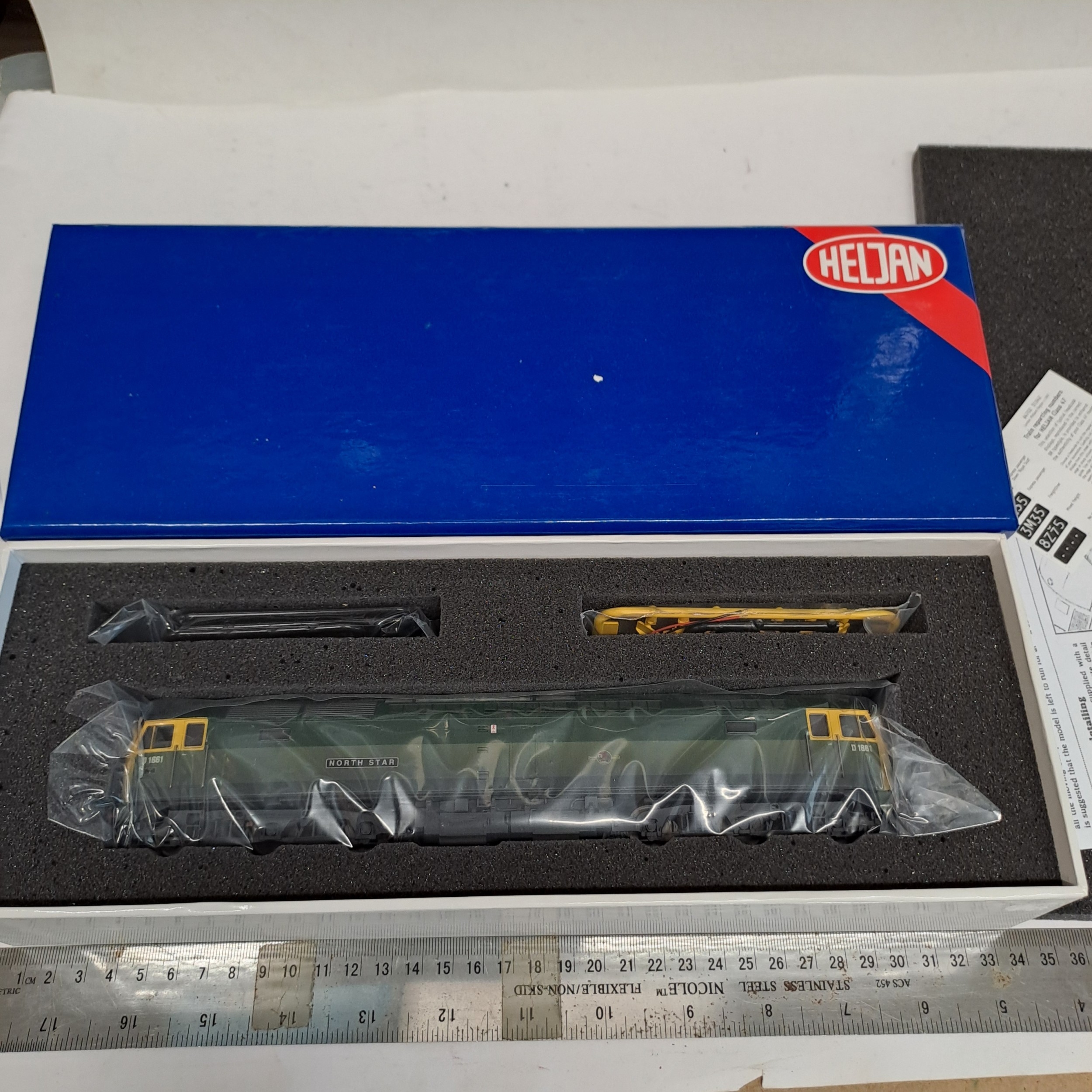 OO GAUGE MODEL RAILWAYS - HELJAN D1661 NORTH STAR BR GREEN (FUNCTION OF ...