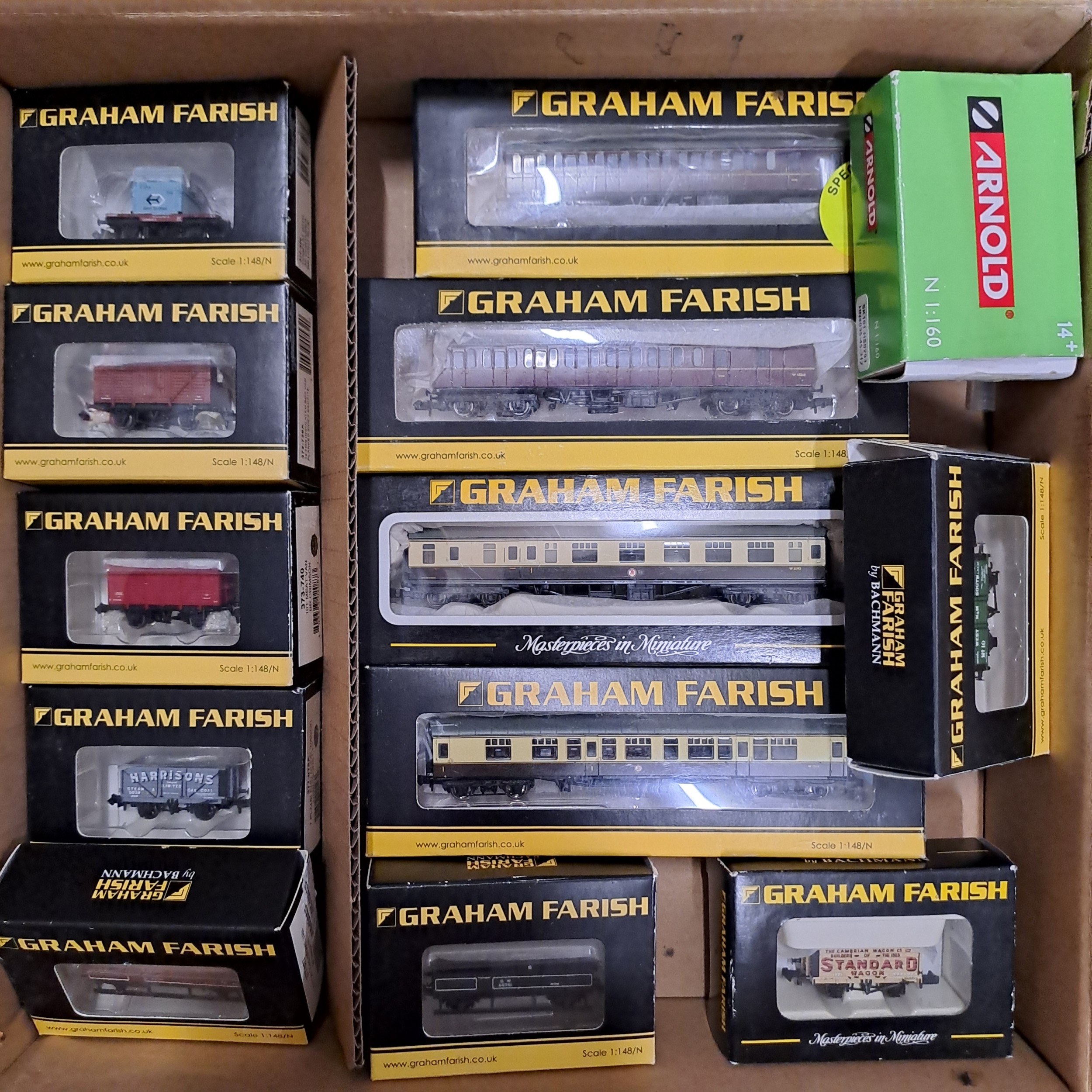 N GAUGE MODEL RAILWAYS GRAHAM FARISH ROLLING STOCK & PACK OF ARNOLD ...
