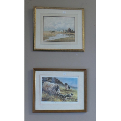 107 - Limited Edition Print & Signed Watercolour by Douglas Bower