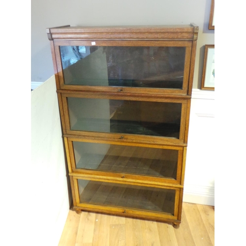 109 - Oak Sectional Bookcase