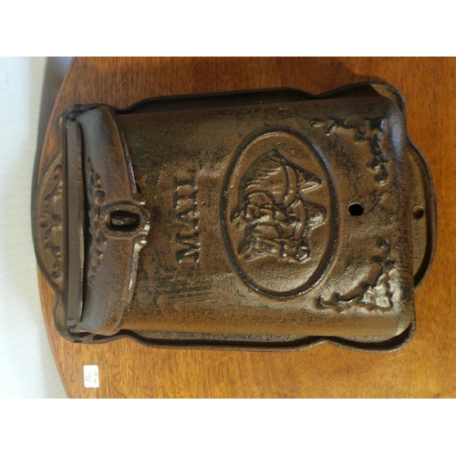 12 - Cast Iron Wall Mounted Letter Box