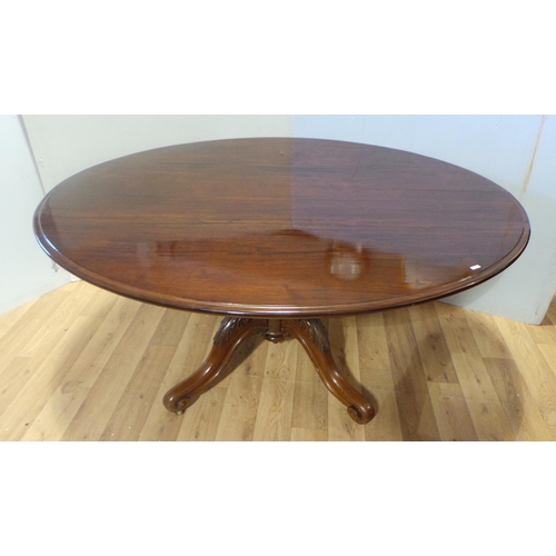 129 - Victorian Mahogany Pedestal Table