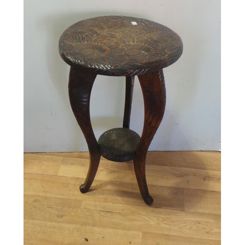 168 - Carved Occasional Table