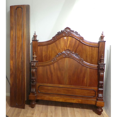 222 - Victorian Mahogany Double Bed