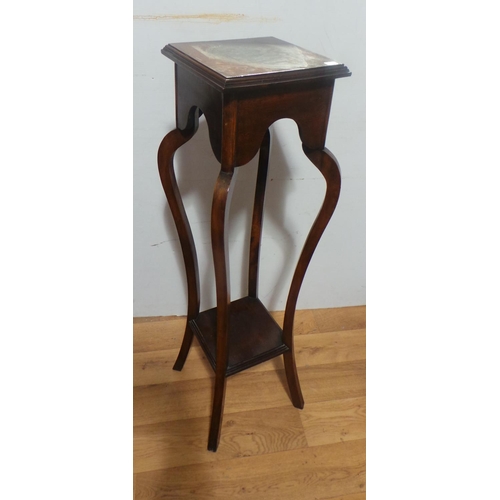 237 - Mahogany Plant Pedestal