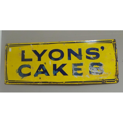 238 - Lyons Cakes Enamel Sign