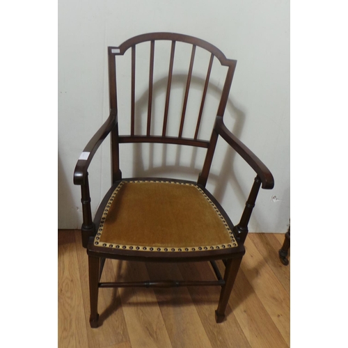 242 - Inlaid Carver Chair