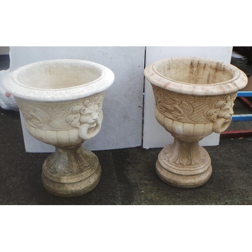 152 - Pair of Concrete Planters