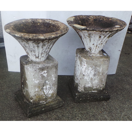 154 - Pair of Concrete Urns