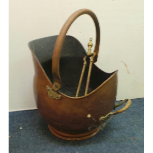 445 - Coal Bucket and Tongs