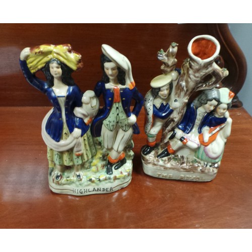 17 - Pair of Staffordshire Figures - The Rival and Highlander