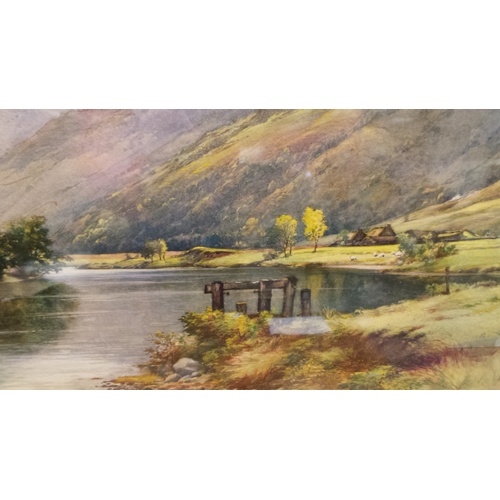 22 - Aurhur Elwell Moffatt 1860 - 1943 RA, RSA Glen Falloch' 1887 Watercolour, frame measurement 60cm hig... 