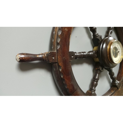 35 - Ships Wheel Barometer, 78cm diameter