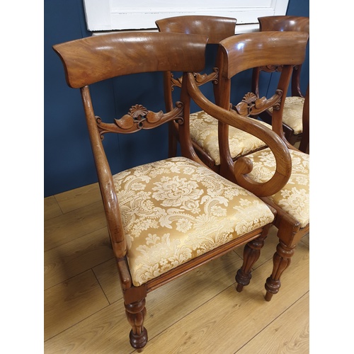 56 - Set of 6 Victorian Mahogany Dining Room Chairs