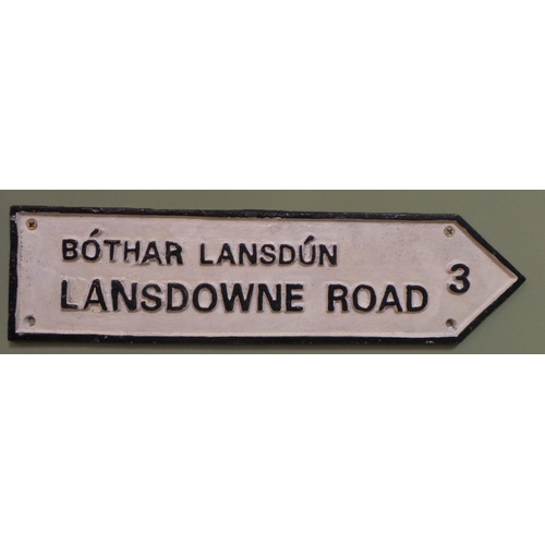 192 - Bothar Lansun - Lansdowne Road Wall Sign, 40cm long