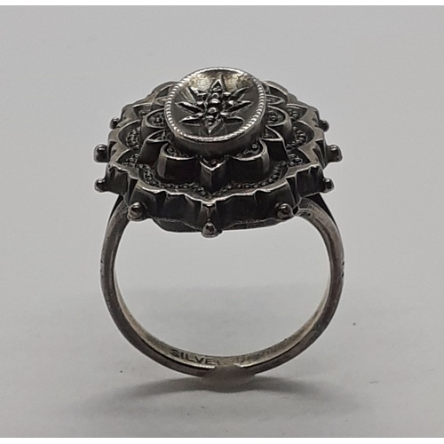 94 - Victorian Silver Ring.  Size: U 1/2