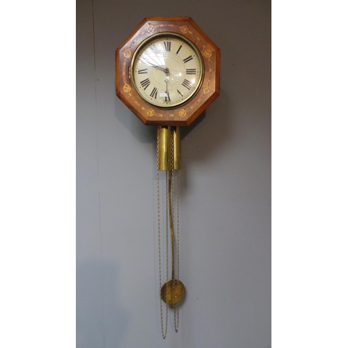 111 - Inlaid Wall Clock