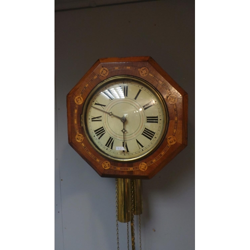 111 - Inlaid Wall Clock