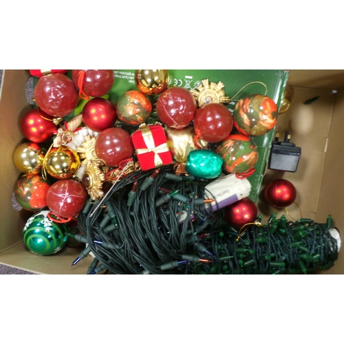 183 - Assorted Lot of Christmas Decorations and Crib (not a full set)