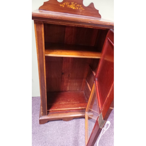 194 - Inlaid Edwardian Music Cabinet