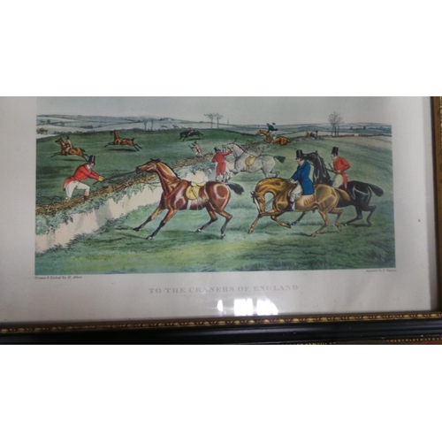 218 - Lot of 7x Coach and Hunting Prints